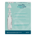 thumbnail image 3 of Evenflo Classic BPA-Free Glass Baby Bottles - 8 Fl oz, Clear, 3ct, 3 of 8