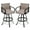 Ash, variant on Crestlive Products Ash Outdoor Aluminum All-Weather Swivel Patio Bar Stools (Set of 2)