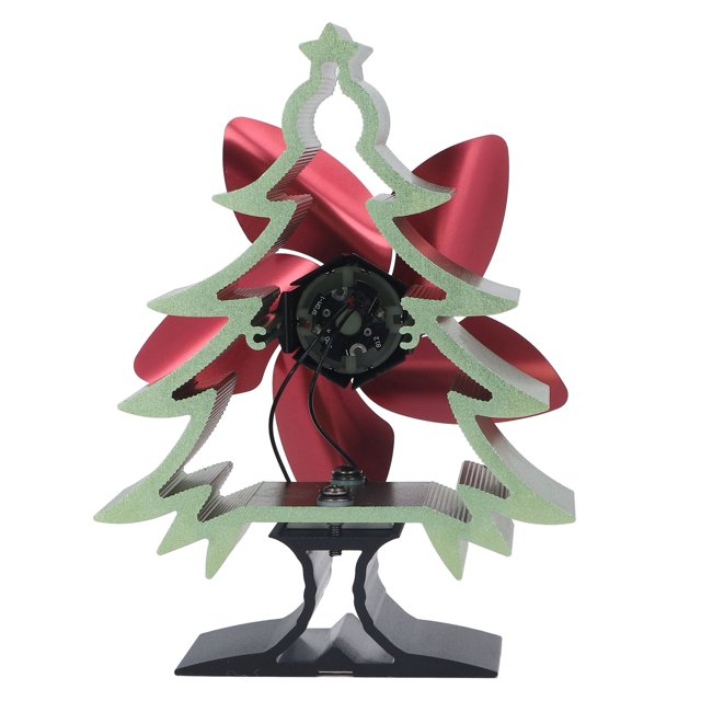 Heat Powered Stove Fan, Adjustable Speed Silent Operation Low Consumption Auto Starting Thermoelectric Fireplace Fan For Home Use