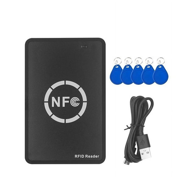 RFID NFC Smart Chip Reader/Writer+5XCUID Keychain 125K 13.56M Copier RFID Duplicator Tag Copy Clone ID IC Key Badge Copy