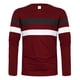 thumbnail image 3 of pstuiky camisas de hombre de manga larga, Camiseta deportiva informal de manga larga con cuello redondo y parches para hombre Tops de talla grande para hombre l, 3 of 4
