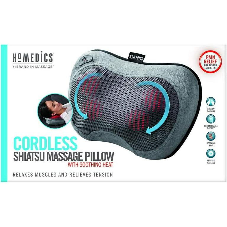 HoMedics Cordless Shiatsu Massage Cushion withHeat 