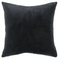 thumbnail image 1 of HomeRoots 403462 Black Solid Reversible Cotton Velvet Throw Pillow, 1 of 1
