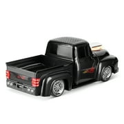 QFX BT-1956 RETRO TRUCK DUAL 2” BLUETOOTH SPEAKER WITH BASS RADIATOR AND ON-THE-GO LED LIGHTS (Black)