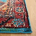 thumbnail image 4 of SAFAVIEH Vintage Hamadan Leone Oriental Area Rug, Turquoise/Black, 6'7" x 9', 4 of 5