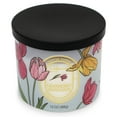 thumbnail image 4 of Mainstays 3-Wick Floral Scene Scented Jar Candle, Cranberry Mandarin, 13 oz, 4 of 6
