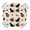 Orange Black Cream, variant on Halloween Round Tablecloth for 55-60 Inch Tables,Fitted Table Cover with Elastic Edge,Horror Pumpkin Fall Witch's Hat Bat Black Cat Waterproof Outdoor Table Cloth Protector for Patio Garden Dinner