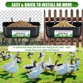 thumbnail image 3 of Fence Trough, Hanging Recyclable Feed Trough Stable PP Plastic   for Small Animals, 3 of 8