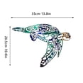 thumbnail image 2 of Pompotops Sea Turtle Metal Wrought Iron Silhouette Handicraft Interior Wall Decoration Clearance, 2 of 4