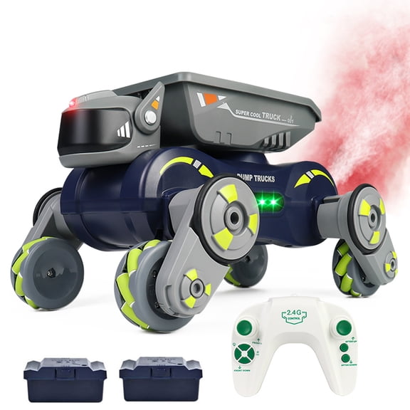 Remote Control Car for Kids, Robot Dog Toys, Rechargeable RC Stunt Car with Light and Music, RC Trucks Robot Toy for Boys Girls Birthday Gift
