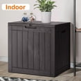 thumbnail image 7 of GIANNA 31 Gallon Resin Deck Box Waterproof, UV Resistant Outdoor Storage Box for Delivery, Patio, Garden,and Porch, 7 of 7