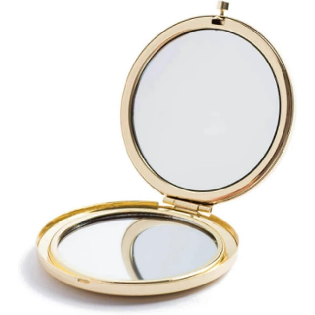 Magnifying Compact Mirror for Purses ,Folding Mini Pocket Double Sided Travel Makeup Mirror,Perfect for Purse