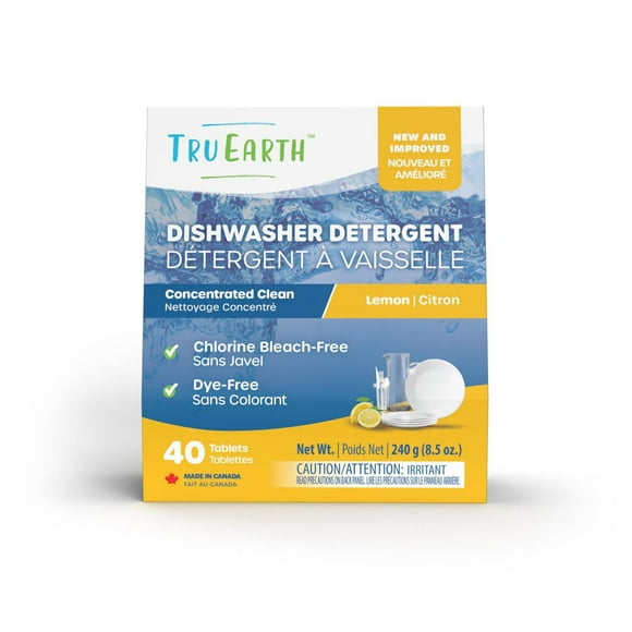 Tru Earth Détergent À Vaisselle - 40 Tablettes - Citron
