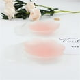 thumbnail image 5 of Invisible Bra Reusable Nipplecovers Flower Round Petal Invisible Silicone Breast Pasties for Backless Strapless Bra Deep V Push Up Self Adhesive Bra Sticky Bra Nude, 5 of 7