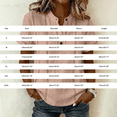 thumbnail image 4 of kaondbfi Women's Stripe Button V Neck Fashion Casual T Shirt Short Sleeve Regular Fit Spring Summer Daily Top Womens Essentials Fashion Clothing, 4 of 6