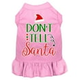 thumbnail image 3 of Christmas Dog Dress, Pet Dog  Cat Dress Screen Printed, "Don't Tell Santa", 3 of 10