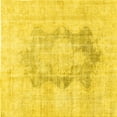 thumbnail image 1 of Ahgly Company Indoor Square Persian Yellow Traditional Area Rugs, 5' Square, 1 of 4