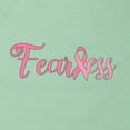 thumbnail image 5 of Wild Bobby, Fearless Pink Ribbon Support Warrior Women, Breast Cancer Awareness, Women Slim Fit Junior Tee, Mint, X-Large, 5 of 5