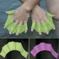thumbnail image 2 of Huanledash 1 Pair Children Adult Silicone Hand Paddle Flippers Swimming Webbed Gloves Dive, 2 of 7