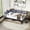 Grey, variant on ChenyueFurn 30 in Bookcase and Charging Station Corner Bed Frame, Twin