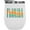 White, variant on Florida, US or USA State, Groovy Retro Wavy Text Merch Gift, White 12oz Wine Tumbler