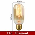 thumbnail image 3 of Bombilla retro Edison E27 220 V 40 W, bombilla A60 ST58 ST64 T10 T45 T185 G80 G95, bombilla vintage con filamento en forma de ampolla incandescente en espiral, 3 of 5