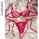 thumbnail image 2 of Ellolace-lencería Sexy para mujeres finas, conjuntos exóticos de hadas bordados en forma de corazón, trajes sensuales de encaje de fantasía Bilizna Onlyfans, 2 of 5