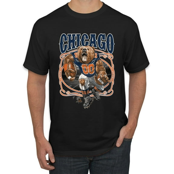 Wild Bobby, Chicago Fan | CHI Fantasy Football ,Sports, Men Graphic Tee, Black, Small