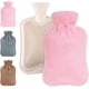 thumbnail image 1 of Botella de agua caliente de 2 l con funda de felpa suave, botella de agua caliente de goma de alta calidad, botella de agua caliente segura y duradera en invierno, reciclable, para mujeres, hombres y niños esquí esquí Gafas de esquí, 1 of 5