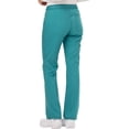 thumbnail image 3 of Dickies Essence Medical Scrubs Pant for Women Mid Rise Straight Leg Drawstring Plus Size DK106, 2XL, Teal Blue, 3 of 7