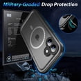 thumbnail image 6 of SPORTLINK Magnetic Case for iPhone 17 Compatible with MagSafe IP68 Waterproof Full Body Heavy Duty Military Shockproof Dropproof 360 Sealed Rugged Cover - Black, 6 of 9