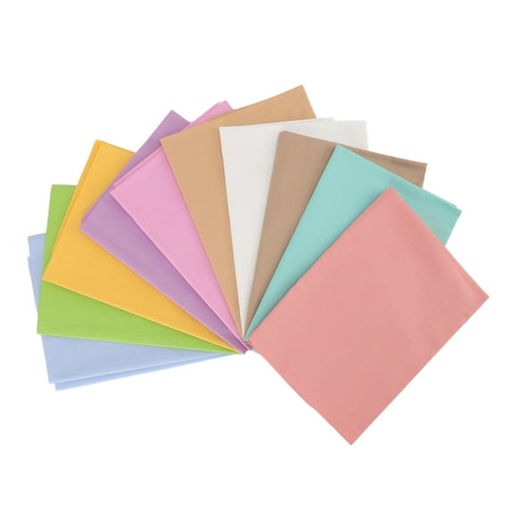 10 piezas de tela de algodón para acolchar de sarga de color puro para coser telas de acolchar para manualidades de costura DIY