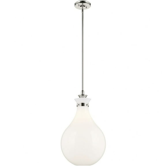 52777PN Kichler Lighting Laria - 1 Light Medium Pendant-23.5 Inch Tall and 14 Inch Wide-Polished Nickel Finish