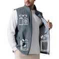 thumbnail image 3 of FEDTOSING Men's Quick Dry Lightweight Softshell Vest Windproof Sleeveless Jacket for Fishing Work Golf Hiking Casual Travel, 3 of 7