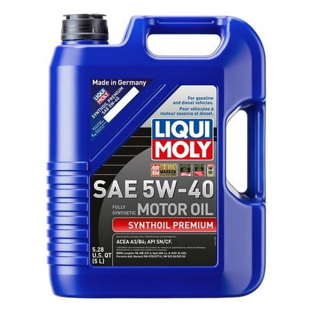 Liqui Moly 2041 Low-Friction Fully Synthetic Motor Oil 5W-40, 5 Liter