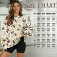 thumbnail image 3 of SCRAWLGOD Rooster Sunflower Floral Print Beige Crewneck Fall Sweatshirts for Women Trendy Women's Long Sleeve Pullover Tops with Pockets Fashion for Daily Wear, Spots, Office, 3XL, 3 of 7