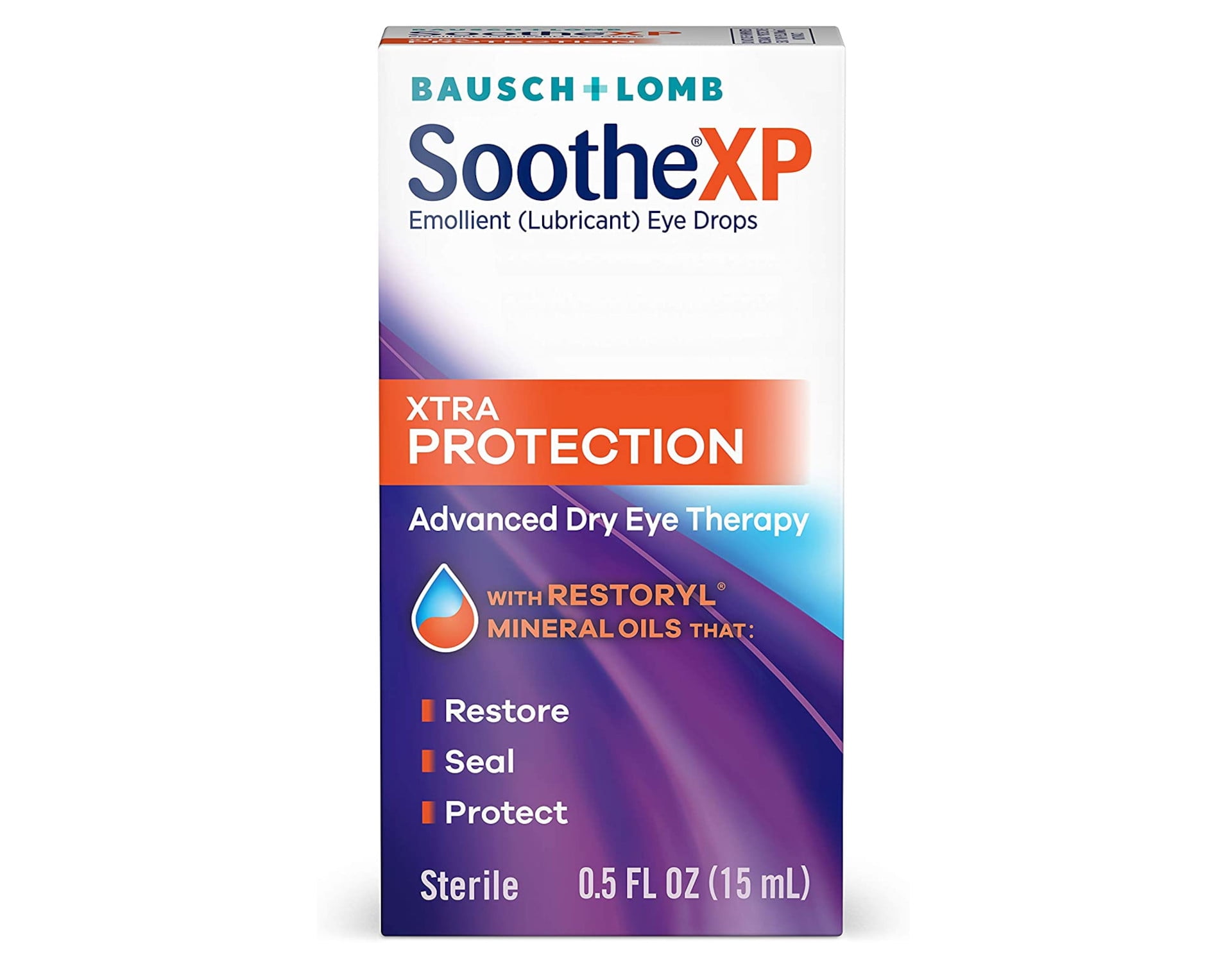 Bausch And Lomb Soothe Emollient Lubricant Eye Drops, Xtra Protection
