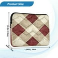 thumbnail image 3 of Laptop Bag Briefcase Computer Inner Bag Computer Bag Laptop Sleeve Case for Work Travel School Red and Beige Checkered, 3 of 8