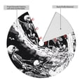 thumbnail image 2 of Sikiie Skeleton Wave Artwork 30-48 inches {designName} Print Christmas Tree Skirt Snowman Xmas Tree Skirt with Edge Christmas Decorations for Holiday Party-30", 2 of 7