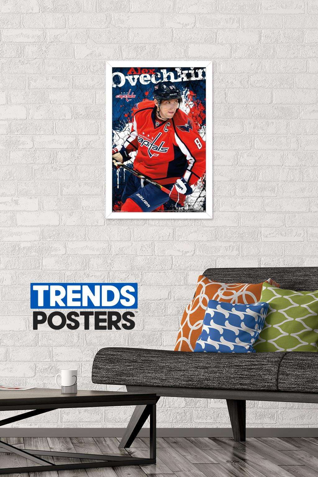 NHL Washington Capitals - Alex Ovechkin 13 Wall Poster, 14.725" x 22.375", Framed