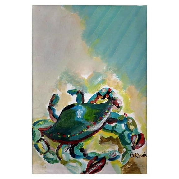 Betsydrake GT1166 20 x 20 in. Colorful Crab Guest Towel