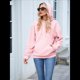 thumbnail image 4 of Sudadera con Capucha para Mujer, Informal, de Larga, con Cordón Ajustable, Estilo Waffle, Holgada, con Bolsillo. Rosa L, 4 of 10