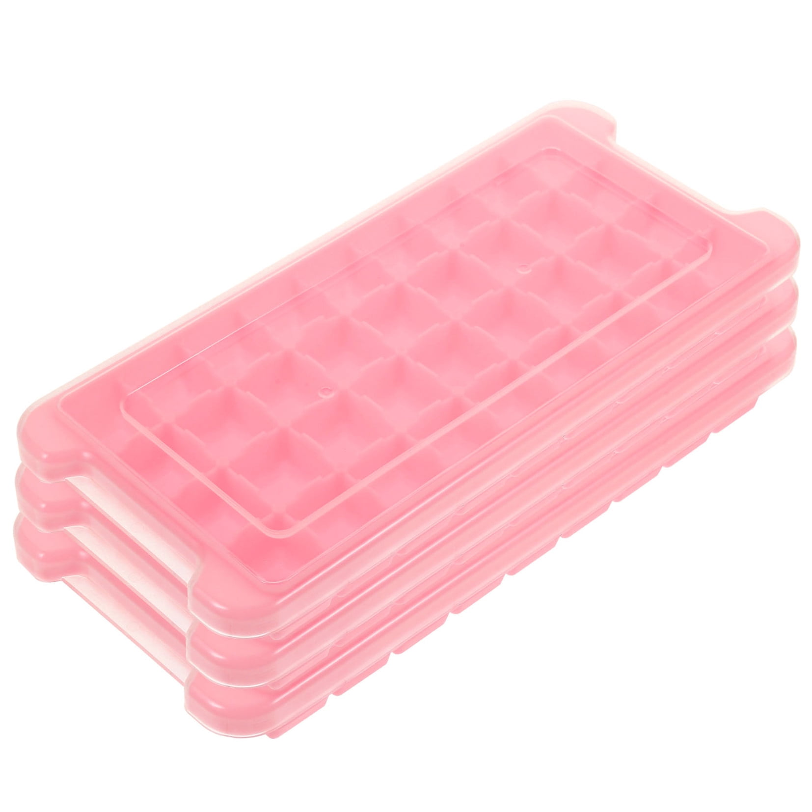 RENACLIPY 3-Pack Silicone Trays with Lids, , Flexible Easy Release Mold for Freezer, Multipurpose Maker Set