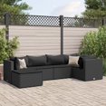 thumbnail image 2 of vidaXL 7 Piece Patio Lounge Set with Cushions Gray Poly Rattan, 2 of 178