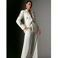 thumbnail image 2 of Conjunto blazer BELLA BARNETT con diamantes de imitación blancos para mujer, 2 of 3