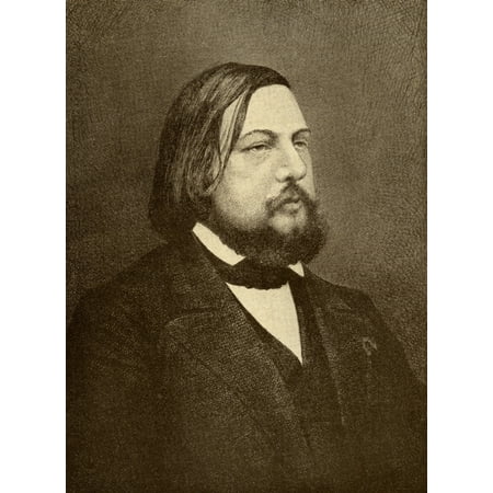 Thophile Gautier 1811-1872 French Romantic Poet And Journalist From The Book The Masterpiece Library Of Short Stories Volume 4 French Stretched Canvas - Ken Welsh  Design Pics (13 x