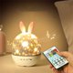 thumbnail image 1 of 1 pieza de lámpara de estrella de proyector de luz nocturna para niños, luz de noche USB musical de rotación de 360 ​​​​° con control remoto, 6 colores, luz de noche LED para regalo de Navidad de cum JAMW Sencillez, 1 of 5