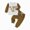 H191-Coffee, variant on TOWED22 Toddler Baby Boy Fall Clothes Print Crew Neck Long Sleeve Sweatshirt Pants 2 Pcs Outfits