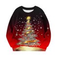thumbnail image 4 of Sudaderas sin capucha para niños pequeños, niñas y niños, sudaderas con cuello redondo y manga larga estampadas, tops tipo pulóver con bolsillo, top de poliéster para niña, 4 of 6