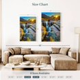 thumbnail image 4 of Elephant Stock Reynolds Creek And Triple Falls Wall Art - Vertical Multi Panel Canvas - Living Room Wall Decor - Nature Multi Panel - Brown And Orange Decor - 28" x 45", 4 of 8